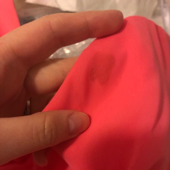 Coral One Shoulder Dress - Picture 8 of 11